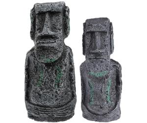 Artibetter 2 Pièces Ornement Aquarium Statue Île, Style Abstrait Moderne | Figure Élégante Pensée, Placement Stable, pour Terrarium, Bureau, Chambre et Étagère Décorative