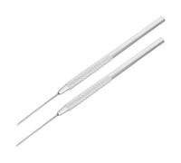 Artibetter 2 Pièces Outils de Sculpture Aluminium Aiguilles Pottery Sculpture Carving pour Modelage Argile Adulte Pique Fine avec Poignée Antidérapante pour Motifs et Détails Précis