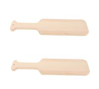 Artibetter 2 Pièces Pagaie Grecque Non Peinte en Bois, Pagaie à Décorer 15 Pouces, Beige, Prête à Suspendre, pour Peinture, Clubs et Projets Créatifs D'garçon et Filles et Étudiants