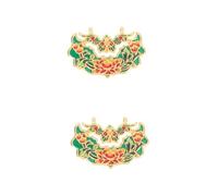 Artibetter 2 Pièces Pendentif Émail Ruyi Lock Accessoire de Bijoux Diy Vintage Unisexe Charmant et Créatif pour Personnaliser Vos