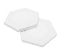 ARTIBETTER 2 Pièces Planche à Dessin Irrégulière Acrylique Cadre Hexagonal Blanc Tableau Décoratif pour Étudiants Artistes Support Peinture Huile et Acrylique