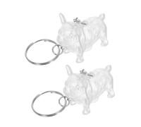 Artibetter 2 pièces Porte-clés Souvenir Poils Animaux Capsule Transparente Forme Chien et Chat Boîte de Rangement Commémorative pour Collection Poils Cadeau pour Amoureux Animaux Compagnie