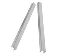 Artibetter 2 Pièces Protection de Bord D’Armoire 17 Pouces | Finition Argentée 304, Installation à Enfiler Discrète, pour Chants de 3/4 Pouce sur Portes et Tables