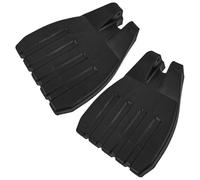 ARTIBETTER 2 Pièces Repose-pieds pour Fauteuil Roulant en Pp Noir Support de Tube 19mm, Design Antidérapant et Surélevé, pour Patients et Aidants
