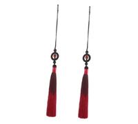 ARTIBETTER 2 pièces Tassel Pendant for Martial Arts Swords and Guqin Gradient Traditional Chinese Tassel Ornament Easy Installation Lightweight Decorative Accessory for Tai Chi Training and