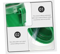 ARTIBETTER 2 pièces Tasses Bain Médicamenteuses pour Vache Outil Plastique Sécurisé pour Traite et Nettoyage des Mamelles Accessoires Indispensables pour Élevage et Soins Vétérinaires