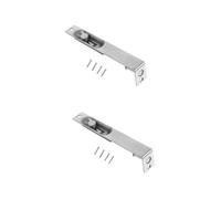 ARTIBETTER 2 pièces Verrou à Encastrer Double Porte Acier Inoxydable Pêne Coulissant Dissimulé pour Portes et Verrou de Sécurité Antirouille Durable