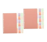 ARTIBETTER 20 Ensembles Diviseurs de Classeur avec Onglets Écrits Intercalaires Colorés Détachables pour Organiser Vos Notes et Documents