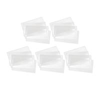 Artibetter 20 Paquet de Rangement Blancs en Pvc pour Billets et Timbres, Étuis Rigides Étanches, Protection pour Collectionneurs de Billets et Pièces