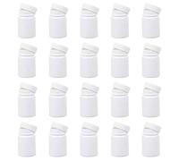 Artibetter 20 Pcs 50 Ml Médecine Capsule Bouteille Ronde Pilule Comprimé Capsule Support de Stockage Vitamine Poisson Huile Pilule Voyage Emballage Pot