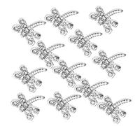 Artibetter 20 Pièces Charms Ongles Libellule Alliage Métallique avec Cristaux Brillants Décorations Nail Art DIY pour Femmes Accessoires Manucure pour Créativité et Élégance