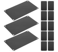 ARTIBETTER 20 Pièces Lot de Plaques Nominatives Vierges en Aluminium Noir Rectangulaires à Graver, Durabilité Élevée, Solution Polyvalente pour Bureaux et Événements