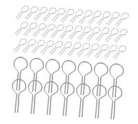 ARTIBETTER 200 Pièces Crochets Suspendus Nichrome Haute Température Aiguilles Forme R pour Poterie DIY Résistants Au Feu pour Pendentifs Céramique Verre