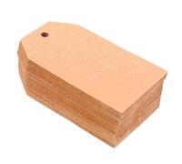 ARTIBETTER 200 Pièces Etiquettes Blanches Peintes à Suspendre Lot de Étiquettes Papier Kraft Non Fini pour Artisanat et Décorations Festives