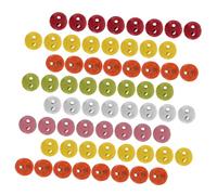 ARTIBETTER 200 Pièces Mini boutons en alliage deco boutons universal round alloy buttons White
