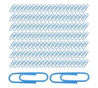 Artibetter 200 Trombones en Métal Bleu pour Organisation des Documents, Clips Résistants la Déformation, pour Bureau et Journal, Style Mignon et Élégant