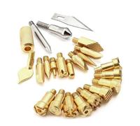 Artibetter 23 Pièces Pointes Cuivre pour Fer à Souder Kit Outils de Pyrogravure pour Cuir Décorations DIY