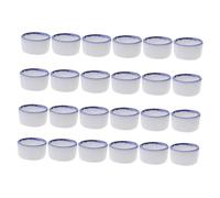 ARTIBETTER 24 pièces Bol Eau Céramique pour Reptiles et Araignées Bassin Alimentation pour Petits Animaux Rampants comme Tortues Lézards Arachnides et Tarentules Facile à Nettoyer et