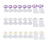 Artibetter 24Pcs Doigt Séparateur D'orteils Séparateurs D'orteils de Fleurs Coussin Orteils Diviseur Silicone pour Nail Art Vernis à Ongles Pédicures Outil