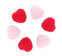 Artibetter 24pièces Cœurs Feutre De Laine Décoratifs Petits Cœurs Colorés Ornement De Accessoires Photo Adorables Lot