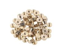 Artibetter 25 Pièces Clous à Tête Plate Cuivre Fin avec Base à Vis pour Sacs Accessoires pour Goujons pour Sacs Dorés