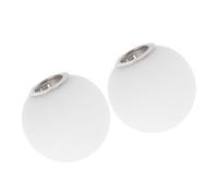 Artibetter 2pcs Abat-jour en Verre Sphérique Blanc Mat Suspendre, Globe de Luminaire G9, Lumière Non Éblouissante, Décoration Intérieure Moderne Élégante