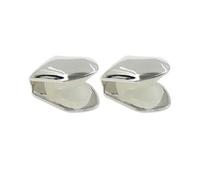 Artibetter 2pcs argent crocs à une dent casquette pour dents hip hop dents plaine solide limaces bling