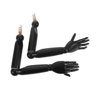 ARTIBETTER 2pcs Bras de Mannequin en Bois Foncé Articulations Réglables pour Garçon et Filles, Modèle Flexible pour Présentation de Vêtements et Merchandising Visuel