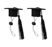 Artibetter 2pcs Chapeau Décoratif pour Chien Chiot Dr Hat Chapeau de Docteur en Médecine Canine pour Fêtes de Fin D'études