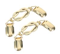 Artibetter 2pcs Épingles à Pull Dorées en Alliage Vintage pour Femmes, Clips Élégants Multifonctionnels pour Maintenir Pulls et Robes en Place, Style Rétro Chic