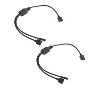 Artibetter 2pièces Adaptateur RGB Répartiteur Broches vers Câble Extension pour Pc Carte Mère Châssis Dissipateur Thermique CPU Ventilateurs Argb