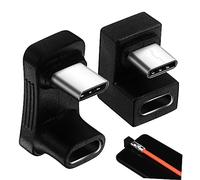 Artibetter 2pièces Adaptateur USB c U-Shape Angled Extendeur Type-c pour Ordinateur Portable Compatible avec Smartphones Et Tablettes Design Pratique Et Portable Plug-and-Play