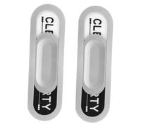 Artibetter 2pièces Aimant Magnétique Double-face Pour Lave- Indicateur Propre Facile à Lire De Design Élégant Oval Argenté Forme De Cœur Pour Cuisine Et Réfrigérateur