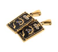 Artibetter 2pièces Breloque Pendentif Style Ancien Carte De Tarot Pour Fabrication Bijoux à Suspendre Pour Collier Porte-clés Breloques Pendantes Retro