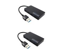 Artibetter 2pièces Hub USB Ports Compact Et Portable pour Pc Laptop Et Desktop Rallonge De Données Haute Vitesse Alimenté Et Compatible avec Disques Durs Externes