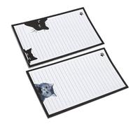Artibetter 2pièces Lot de Blocs-notes Chat Mignon Petit Format Papier Lisse pour Bureau et École Organisation de Classe