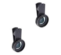 Artibetter 2pièces Objectif Macro pour Smartphone Lentille Optique Haute Définition avec Support Clip Compatible Plupart des Téléphones Mobiles pour Photographie Détaillée Plans