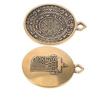 Artibetter 2pièces Pendentif Huit Diagrammes Chinois Breloque Rétro Exquise Porte-clés Décoratif Soi-même Lot