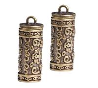 Artibetter 2pièces Pendentifs Laiton Soi-même Lot Inscriptions Bibliques Décoration Porte-clés Et Sacs