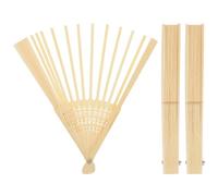 Artibetter 3 Armatures d'éventail Pliant en Bambou : 21 cm / 8,27 Pouces, pièces Vierges à Monter soi-même pour la Fabrication d'éventails Traditionnels Japonais et Chinois, décoration