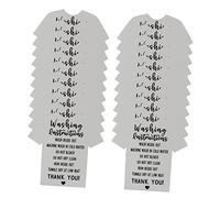 ARTIBETTER 3 Ensembles Étiquettes De Guide De Lavage Vêtements Cartes Instructions Entretien Shirts Pour Petits Commerces Et Magasins Ligne 100 Pièces * 3