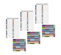 Artibetter 3 Ensembles Étiquettes Numérotées pour Tableau Électrique Autocollants PVC Imperméables pour Panneaux de Disjoncteurs Marqueurs Auto-adhésifs Résistants à Eau pour Centre de Charge