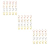 Artibetter 3 Ensembles Porte Clé Forme De Sakura Accessoires Diy Pour Sacs Pendentifs Décoratifs De Chaque 20 Pièces * 3