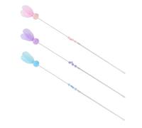 Artibetter 3 Pièces Baguettes à Plumage pour Chat et Chaton, Interactif en PVC et Fil d'acier pour Exercice et Détente de L'humeur Féline