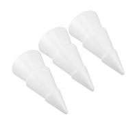 ARTIBETTER 3 Pièces Cônes Mousse Polystyrène Blanc pour Bricolage Sapin de Noël DIY Décoration Festive et Peignable pour Fêtes et Décors Intérieurs