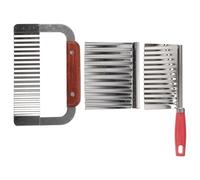 Artibetter 3 Pièces Couteau Ondulé en Acier Inoxydable pour Couper Pommes de Terre et Légumes, Facile à Utiliser Lame Tranchante pour Chips Ondulées, la Cuisine Maison Couleur Aléatoire