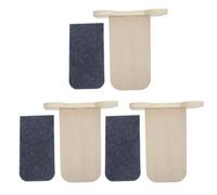 Artibetter 3 Pièces Escalier pour Chat Mural en Bois Khaki Marches Flottantes, Structure Modulaire Robuste pour Réduire l'usure des Griffes, Balcon et Chambre