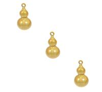 Artibetter 3 Pièces Pendentif en cloche de levage breloques pour la fabrication de bracelets pendentifs et décorations de bijoux pendentif gourde pour le bricolage cuivre Doré