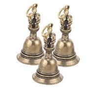 Artibetter 3 pièces Petites Cloches Laiton Vintage Pendentifs Mini Grelots Artisanaux pour Décoration DIY Bijoux Noël