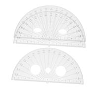 ARTIBETTER 3 pièces Plastique avec Règle de Mesure Transparente Outil pour Dessin Géométrique pour Étudiants et Enseignants Classe